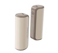 TYTOGE Chauffe-Mains Magnétiques, Chauffe-Mains électriques Rechargeables 6000mAh avec 3 Réglages de Chaleur, Format de Poche pour l'hiver (Beige)