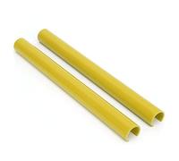 TYTOGE Décoration de Garniture de Bande de Calandre, 2 Pièces Bandes de Calandre en PVC pour Série 1 2 3 4 5 6 7 F20 F22 F30 G30 G11, avec Installation Facile à Clipser (Jaune)