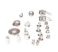 TYTOGE Ensemble de Tasses à thé Dollhouse, Conception en Céramique | Service à thé miniature, échelle 1:12, peint à la main, parfait pour le bricolage