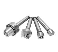 TYTOGE Ensemble d'outils de Tournage pour Tour à Bois, Tailles MT1/MT2 | Acier de haute qualité, construction durable, idéal pour le travail du bois et des métaux