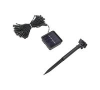 TYTOGE Guirlande Lumineuse Solaire, 50 LED, 8 Modes, étanche IP65, Lampe Décorative D'extérieur avec Système de Détection de Lumière Intelligent, pour Jardin, Cour (Colorée)