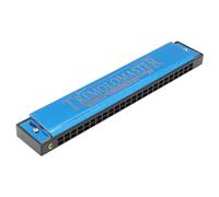 TYTOGE Harmonica Diatonique 24 Trous, Orgue à Bouche en C pour Débutants | Peigne en Résine ABS, Plaque de Roseau en Bronze Phosphoreux, Marques de Notes Clés pour un Jeu Facile, Structure Stable et