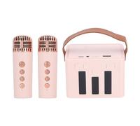 TYTOGE Haut-Parleur Microphone Bluetooth, Haut-Parleur karaoké Portable Multifonction Rose pour Fête