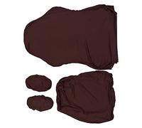 TYTOGE Housse de Chaise de Jeu, Housse de Chaise de Bureau en Polyester Respirant de Couleur Pure, Haute Résilience avec D'accoudoir, pour D'ordinateur de Bureau à D (Café noir)