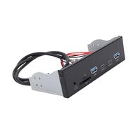 TYTOGE Hub de Panneau Avant USB 3.2 Gen 1, Baie de Lecteur Optique de | Boîtier en Acier, 2 Ports USB et 2 Ports de Type C, Transfert 5 Gbit/s, Emplacements pour Cartes, Prise Casque, Boîtier PC,