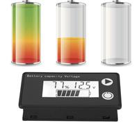 TYTOGE Indicateur de capacité de la Batterie avec écran LCD Clair | Compatible avec le lithium, le plomb-acide, l\'affichage de la température, la plage de tension 8-100 V