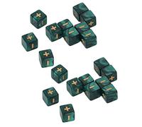 TYTOGE Jeu de Dés Mathématiques, Jouets Pédagogiques Durables de 16 Mm | Symboles gravés, Compact et léger, Utilisation intérieure et extérieure, Panneaux clairs pour la lecture, Matière plastique