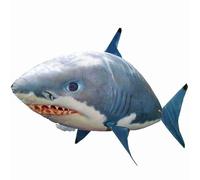 TYTOGE Jouet Ballon Gonflable Requin Volant télécommandé, Poisson RC à Hélium 57 Pouces (Requin bleu)