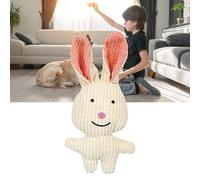 TYTOGE Jouet Mordant pour Animal de Compagnie, Jouet Mordant pour Chat, Doux, Joli et Intéressant, Couinant pour Le Salon et l'extérieur (Lapin Blanc)