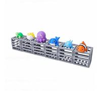 TYTOGE Jouets de Plongée en Piscine pour Enfants, 6 Créatures Marines avec Cages pour Jeu de Sauvetage sous-Marin, Flotteur ou évier Intelligent D'adaptation à l'eau pour Piscine et Plage