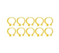 TYTOGE Lot de 100 Anneaux de Cheville de Poulet, Clips en Plastique Réutilisables pour Pattes de Canard pour L'élevage de Volailles, avec Facile à Installer, Enlever et Identifier (16mm)