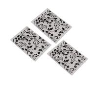 TYTOGE Lot de 3 Dossiers de Gaufrage, Modèles de Fabrication de Cartes en Plastique pour Travaux Manuels en Papier, avec Motifs en Relief, pour Machines Spellbinders