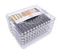 TYTOGE Marqueurs de Peinture Acrylique, Ensemble de 60 Couleurs avec Boîte de Rangement pour Peinture sur Roche, Céramique, Verre, Bois, Tissu