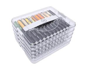 TYTOGE Marqueurs de Peinture Acrylique, Ensemble de 60 Couleurs avec Boîte de Rangement pour Peinture sur Roche, Céramique, Verre, Bois, Tissu
