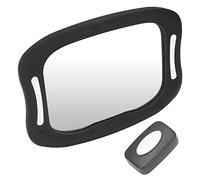 TYTOGE Miroir de Voiture pour bébé avec Design Réglable à 360° | Vue dégagée, Lumière LED douce, Conception de télécommande, Convient à la plupart des véhicules, Matériau ABS durable
