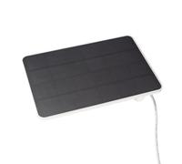 TYTOGE Panneau Solaire pour Caméra, Chargeur étanche IP65 Haute efficacité 5V 4W pour Caméra de sécurité avec Micro USB USB C (Blanche)