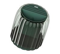 TYTOGE Porte-ustensiles Rotatif, Compartiments Séparés Repose-couteau Rotatif Facile à Nettoyer Multifonction pour la Cuisine (Vert foncé)