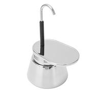 TYTOGE Pot à Moka en Acier Inoxydable, Conception Facile à Utiliser (200 | Cafetière portable, style classique en acier inoxydable, anneau en silicone de qualité alimentaire