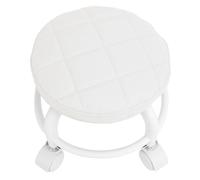 TYTOGE Siège à roulettes Bas, capacité de Charge de 300 LB, Ajustement Confortable, Siège Roulant à Faible Hauteur, Assemblage Facile, Mouvement Silencieux, à roulettes Moderne pour (Blanche)