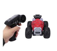 TYTOGE Voiture Télécommandée 2,4 G, Voiture de Cascade RC Tout-Terrain avec Rotation à 360°, Contrôle de Vitesse en Continu, Lumières Pulvérisées et Lumières Vibrantes, pour Garço