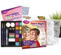TyToo Adventure Quest Kit de peinture pour le visage pour enfants, cadeaux de fête, avec pochoir de peinture pour le visage, doux pour la peau