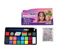 TyToo Kit de peinture pour le visage - Couleurs de maquillage douces pour la peau pour enfants et adultes | Couleurs intenses, haute pigmentation | Certifié UE et sûr | Facile à utiliser