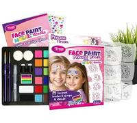 TyToo Kit de peinture pour le visage pour enfants, cadeaux de fête, avec pochoir de peinture pour le visage, doux pour la peau (Princess Dream)
