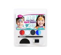 TyToo My First Facepaint Kit de maquillage pour enfants avec pochoirs mosaïque (chien et chat)