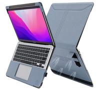 TYTX Coque Compatible avec MacBook Air 13 Pouces 2020 2019 2018 A2337/A2179/A1932 Étui Housse en Cuir Protection Housses pour Ordinateur Portable avec Supprort et Évents, Bleu Clair