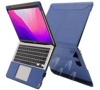 TYTX Coque Compatible avec MacBook Pro 13 Pouces 2022-2016 (M2/M1 A2338 A1989 A1706 A1708 A2159 A2289) Étui Housse en Cuir Protection Housses pour Ordinateur Portable avec Supprort et Évents, Bleu