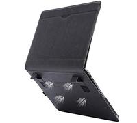 TYTX Coque Compatible avec MacBook Pro 16 Pouces 2019-2020 A2141,Étui Housse en Cuir Protection Livre Folio Housses pour Ordinateur Portable avec Supprort et Évents, Noir