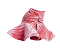 Tytyozay Rose,110, Jupe Danse Latine pour Filles, Jupe Danse Latine en Velours pour Enfants Robe D'entraînement Samba Tango pour Salle De Bal Latine Vêtements Danse Compétition D'équipe