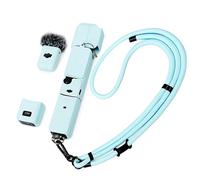 TYUANDOUER Coque de poche 3 et cordon tour de cou, coque de protection en silicone pour objectif et écran compatible avec DJI Osmo Pocket 3 Creator Combo, sangle de transport facile réglable pour DJI