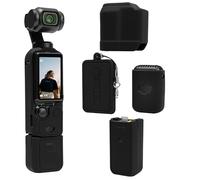 TYUANDOUER Coque de protection en silicone souple compatible avec DJI Osmo Pocket 3 Creator Combo, protection d'écran légère pour Osmo Pocket 3 - Accessoires - Noir