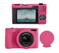 TYUANDOUER Coque en silicone pour Canon PowerShot V1 et kit d'accessoires de protection d'écran LCD, étui d'appareil photo pour Canon V1 avec capuchon d'objectif, coque de protection pour PowerShot V1