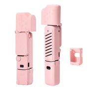 TYUANDOUER Pocket 3 Coque de protection en silicone compatible avec DJI Osmo Pocket 3 Creator Combo - Protection d'écran légère - Accessoires pour Xtra Muse - Patte de chat - Rose