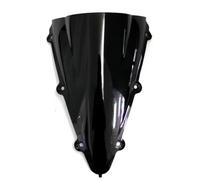 TYUHNLSBN Pare-Brise de Moto Pare-Brise À Double Bulle De Fumée Noire pour Ya&maha YZF R1 04 05 06 2004 2005 2006, Pièces D'accessoires De Moto