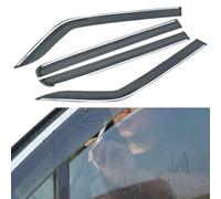 TYUIGHF 4 pièces Déflecteur d'air, pour Dacia Duster 2017-2023 2024 Portes Avant et Porte de derrière déflecteurs Voiture,Déflecteurs latéraux