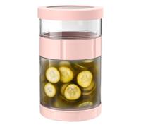 TYUKXJH Bocal à cornichons | Flacon hermétique pour conserves - Bouteille en verre large avec séparation humide et sèche, anti-déversement et réversible pour miel, yaourt, fermentation et salade