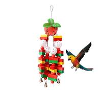 TYUKXJH Jouets pour Oiseaux, Jouets De Cage À Mâchouiller Et Jeux, Jeux Interactifs pour Broyage du Bec Mastication Grimper Perroquet Gris d'Afrique Canaris Inséparables
