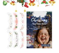 TYUKXJH Lot de 6 patchs de maquillage brillants pour femmes | décalcomanies pour fêtes costumées et rassemblements | Pour adolescents, artistes, danses et scènes