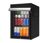 TYUKXJH Protecteur de congélateur avec fermeture éclair en tissu, 86/142/170 cm Oxford Housse pour réfrigérateur extérieur, à double aiguille garantie durabilité, ajustement parfait et accès