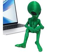 TYUKXJH Statue extraterrestre de jardin - Figurines Alien Petite statuette décorative pour extérieur - Statuette de jardin ornements sculpturaux Décoration Halloween amusante pour extérieur patio