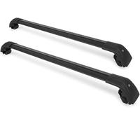 TYUMGXIAO 2pièces Voiture Galeries de Toit pour BMW 3-Series Touring 5-dr Estate 2020 2021 2022 2023 2024 G21, Aluminium Toit Porte-Bagages Voyage Railing Support Accessoires,A/Black