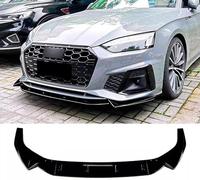 TYUMGXIAO Voiture Becquets Avant pour Audi A5 S5 S Line B9.5 2021-2024, Auto Kits Carrosserie Style Garnitures Séparateur Parechocs Avant Protection de Lame