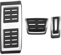 TYUMGXIAO Voiture Pédales Pied pour VW T-Cross Tcross 2019-2024, Auto Antirouille Accélérateur Frein Embrayage Carburant Gaz Pédale Couvre,A/at 3Pcs with Rest Pedal