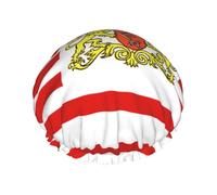 TYUMH Bonnet de douche imprimé drapeau du Sénat de Brême, léger, élastique, portable, adapté pour le bain et le soin des cheveux