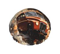 TYUMH Bonnet de douche imprimé taxi de couleur londonienne, léger, élastique, portable, adapté pour le bain et le soin des cheveux