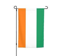 TYUMH Drapeau de la Côte d'Ivoire Drapeau décoratif de jardin 30,5 x 45,7 cm Drapeau pour utilisation dans les cours, jardins, pots de fleurs et balcons