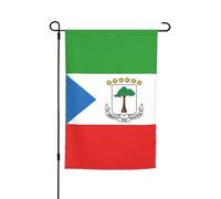 TYUMH Drapeau de la Guinée équatoriale - Drapeau décoratif de jardin - 30,5 x 45,7 cm - Pour cour, jardin, pots de fleurs et balcons